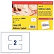 Avery Addressing Labels Laser A5 Sheet of 2 Each 99.1x38.1mm Ref L30063-20 [40 Labels]
