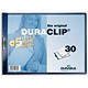 Durable Duraclip Folder Landscape PVC Clear Front 3mm Spine for 30 Sheets A4 Blue Ref 2246-07 [Pack 25]