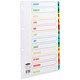 Concord Index Multicolour-tabbed Mylar-Reinforced 4 Holes Jan-Dec A4 White Ref CS24