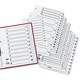 Concord Classic Index Mylar-reinforced Punched 4 Holes A-Z 24-Part A4 White Ref 04401/CS44