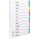 Concord Punched Pocket Index Multicolour-tabbed Europunched Jan-Dec Extra Wide A4 White Ref CS79