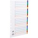 Concord Plastic Index Polypropylene 120 Micron Europunched A-Z A4 Assorted Ref 65799
