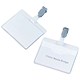 5 Star Office Name Badges Visitors Landscape with Plastic Clip 60x90mm [Pack 25]