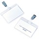 5 Star Office Name Badges Self Laminating Landscape with Plastic Clip 54x90mm [Pack 25]