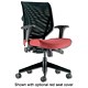 Influx Fresco Synchro Armchair Mesh Back H500mm W500xD490xH400-490mm Black