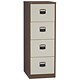Trexus Filing Cabinet Steel Lockable 4-Drawer W470xD622xH1321mm Brown and Cream