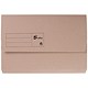 5 Star Premier Document Wallet Half Flap 285gsm Capacity 32mm Foolscap Buff [Pack 50]
