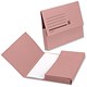 5 Star Premier Document Wallet Half Flap 285gsm Capacity 32mm Foolscap Pink [Pack 50]