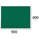 5 Star Premier Noticeboard with Fixings and Aluminium Trim W900xH600mm Green