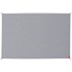 5 Star Premier Noticeboard with Fixings and Aluminium Trim W1200xH900mm Grey