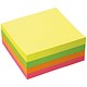 5 Star Office Re-Move Notes Cube Pad of 320 Sheets 76x76mm Neon Rainbow