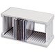 Fellowes CD Rack Stackable for 22 Disks W300xD130xH147mm Platinum Grey Ref 98120