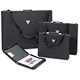 Impala College Portfolio Polyester Finish 4 O-Ring 5 Pockets and Pouch A2 Black [replaces 902207]