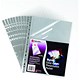 Rexel Nyrex Presentation Pocket Grey Strip Easy-update Top and Side-opening A4 Clear Ref 13682 [Pack 25]