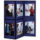 Nobo Showboard Display 9kg 6 Panels Each of W600xH900xD20mm Sides Blue and Grey Ref 1900043