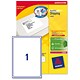 Avery Addressing Labels Laser Jam-free 1 per Sheet 199.6x289.1mm White Ref L7167-40 [40 Labels]