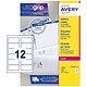 Avery Addressing Labels Laser Jam-free 12 per Sheet 63.5x72mm White Ref L7164-250 [3000 Labels]