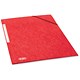 Elba Folder Elasticated 3-Flap 500gsm for 300 Sheets A4-Foolscap Red Ref 43198091 [Pack 10]