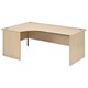 Trexus Classic Desk Radial Panel End Left-hand W1800xD1200xH720mm Maple