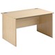 Trexus Classic Desk Rectangular Panel End W1200xD800xH720mm Maple