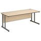 Trexus Cantilever 1800 Desk Rectangular W1800xD800xH720mm Maple