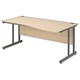 Trexus Cantilever 1600 Wave Desk Right-hand W1600xD1000-800xH720mm Maple