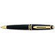 Waterman Expert Ball Pen Black Laquer with Gold Trim Ref S0701280