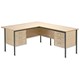 Trexus Traditional 1500 Return Desk Right-hand 3 Drawer Pedestal W1500xD1795xH725mm Maple