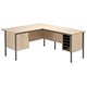 Trexus Traditional 1500 Return Desk Right-hand Filer W1500xD1795xH725mm Maple