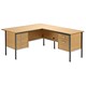Trexus Traditional 1500 Return Desk Right-hand 2 Drawer Filer W1500xD1795xH725mm Oak