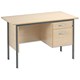 Trexus Traditional 1200 Desk Single Pedestal Right-hand 2 Drawer W1200xD730xH737mm Maple