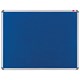 Nobo Professional Noticeboard Felt with Fixings and Aluminium Frame W1500xH1000mm Blue Ref 30234148