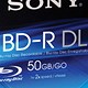 Sony Blu-ray BD-R Recordable Disk Dual Layer Write Once Cased 72 Mbps 50GB Ref BNR50A