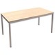 Image of Trexus Rectangular Office Table with Silver Legs 18mm Top W1500xD750xH725mm Maple