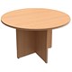 Image of Trexus Meeting Table Round Dia1200xH725mm Beech