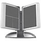 Tarifold Office Desk Display Stand with 5 Clip-on Index Tabs and 10 Pockets A4 Grey Ref 734300