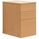 Image of Sonix Filing Pedestal Desk-high 3-Drawer W400xD600xH720mm Beech