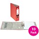 5 Star Office Lever Arch File 70mm Spine A4 Red [Pack 10]
