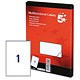 5 Star Office Addressing Labels Laser 1 per Sheet 199.6x289.1mm White [100 Labels]