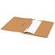 5 Star Office Transfer Spring File with Pocket 315gsm 38mm Foolscap Orange [Pack 25]