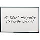 5 Star Office Drywipe Board Magnetic Lightweight with Fixing Kit and Pen Tray W1200xH900mm