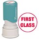 Xstamper Circular Word Stamp Pre-inked Reinkable - First Class - Diameter 22mm Ref X11412