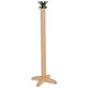 Acorn Lunar Hat and Coat Stand with Black Hooks H1524mm Beech Ref 427670