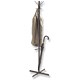 Hago Slimline Hat and Coat Stand Umbrella Ring Tubular Steel Epoxy Coating 1625mm Ref 472014