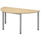 Image of Sonix Table Semicircular 25mm Top W1600xD800xH720mm Maple Ref 26