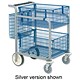 Versapak Minor Plus Mail Trolley 2 Front Baskets and Rear Pannier W584xD788xH914mm Blue Ref MT3 BLD