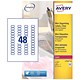 Avery Clear Addressing Labels Laser 48 per Sheet 22x12.7mm Ref L7553-25 [1200 Labels]