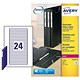 Avery Filing Labels Laser Eurofolio 24 per Sheet 134x11mm Ref L7170-25 [600 Labels]