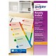 Avery ReadyIndex Dividers with Coloured Contents Sheet Matching Mylar Tabs 1-6 Ref 01734501