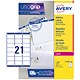 Avery Addressing Labels Laser Jam-free 21 per Sheet 63.5x38.1mm White Ref L7160-500 [10500 Labels]